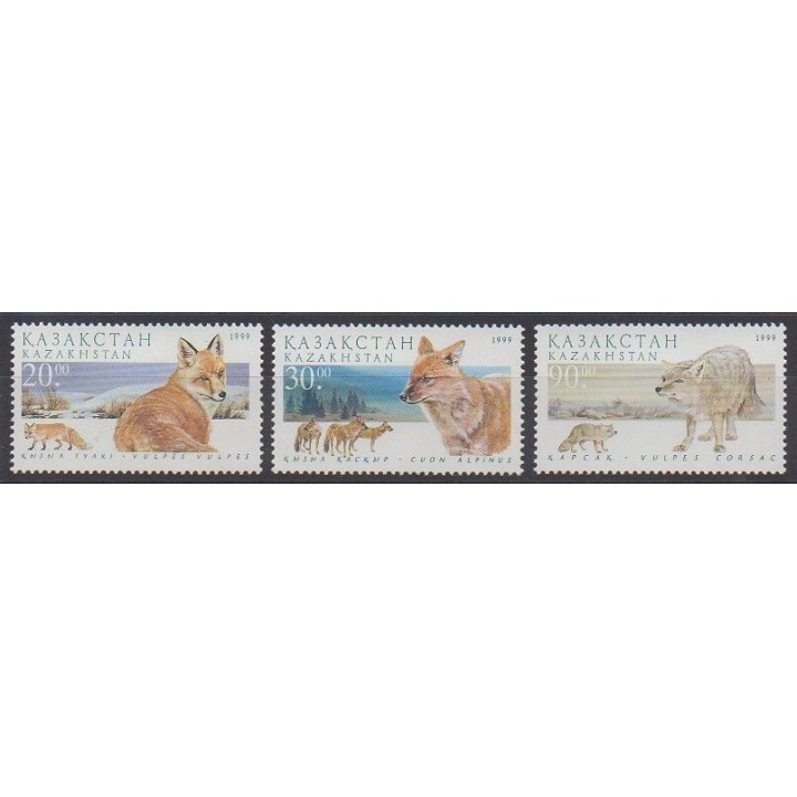 Timbres - Kazakhstan - 1999 - No 228/230 - Mammifères