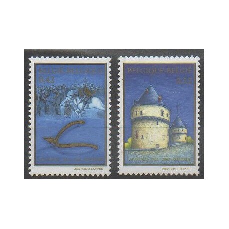 Belgium - 2002 - Nb 3082/3083 - Various Historics Themes