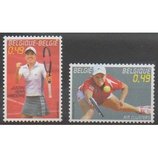 Timbres - Belgique - 2003 - No 3214/3215 - Sports divers