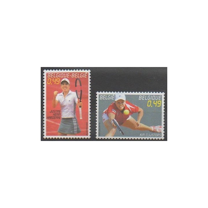 Timbres - Belgique - 2003 - No 3214/3215 - Sports divers