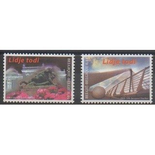 Timbres - Belgique - 2004 - No 3262/3263 - Monuments