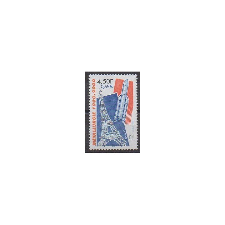 Timbres - France - Poste - 2000 - No 3366 - Sciences et Techniques