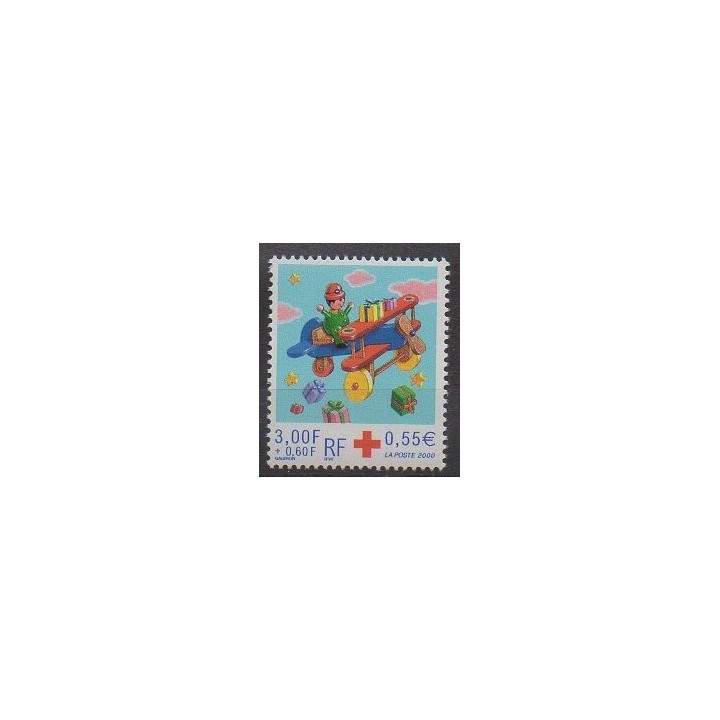 Timbres - France - Poste - 2000 - No 3362 - Santé ou Croix-Rouge