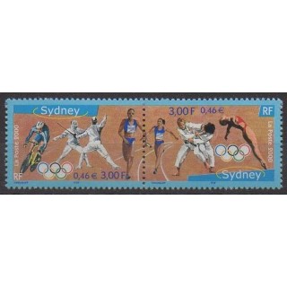 Stamps - France - Poste - 2000 - Nb 3340/3341 - Summer Olympics