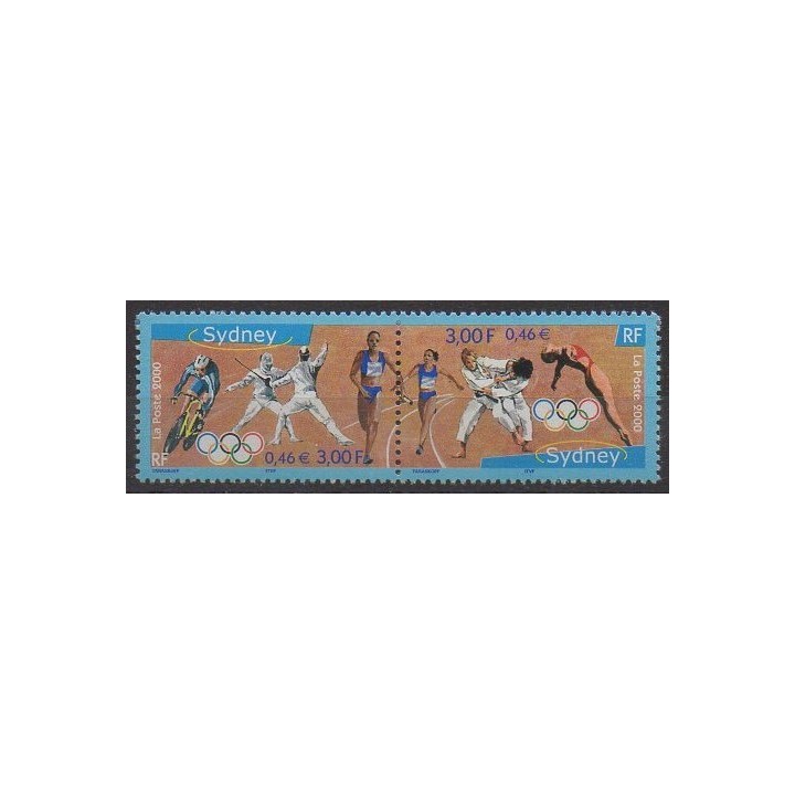 Stamps - France - Poste - 2000 - Nb 3340/3341 - Summer Olympics
