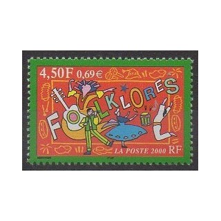 Timbres - France - Poste - 2000 - No 3339 - Folklore