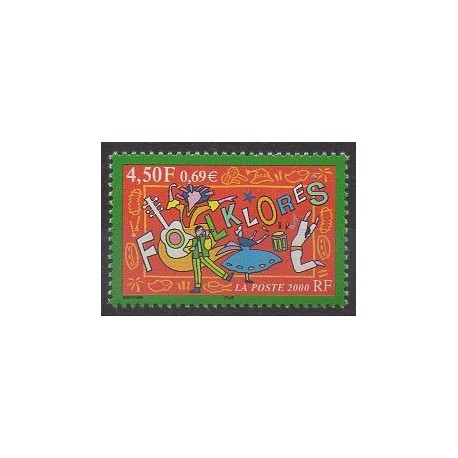 France - Poste - 2000 - No 3339 - Folklore