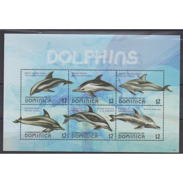 Timbres - Dominique - 2009 - No BF536 - Mammifères - Animaux marins