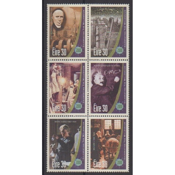 Timbres - Irlande - 2000 - No 1220/1225 - Sciences et Techniques
