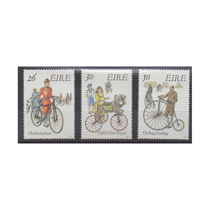 Timbres - Irlande - 1991 - No 749/751 - Transports