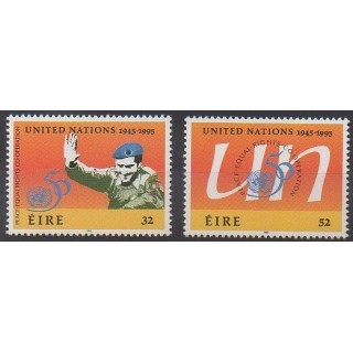 Timbres - Irlande - 1995 - No 923/924 - Nations unies
