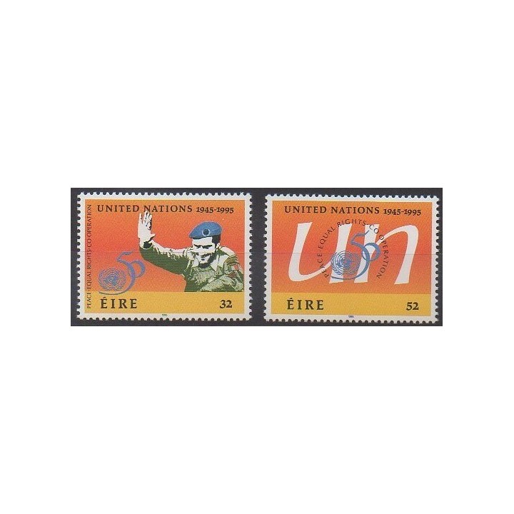 Timbres - Irlande - 1995 - No 923/924 - Nations unies