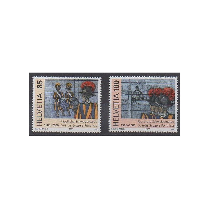 Stamps - Swiss - 2005 - Nb 1871/1872 - Pope