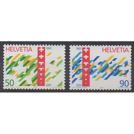 Swiss - 1990 - Nb 1353/1354