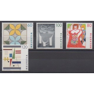 Timbres - Suisse - 1993 - No 1435/1438 - Peinture