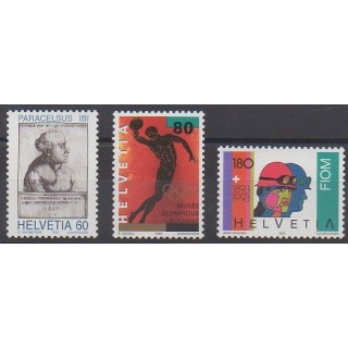 Stamps - Swiss - 1993 - Nb 1421/1423