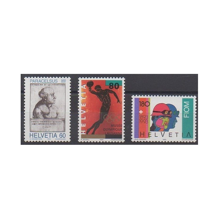 Timbres - Suisse - 1993 - No 1421/1423