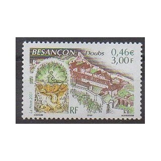 Timbres - France - Poste - 2001 - No 3387 - Sites