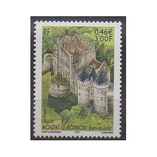 Stamps - France - Poste - 2001 - Nb 3386 - Castles