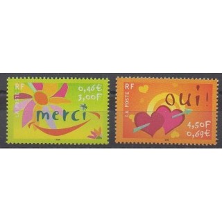Timbres - France - Poste - 2001 - No 3379/3380