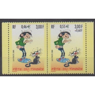 Stamps - France - Poste - 2001 - Nb 3371A - Cartoons - Comics