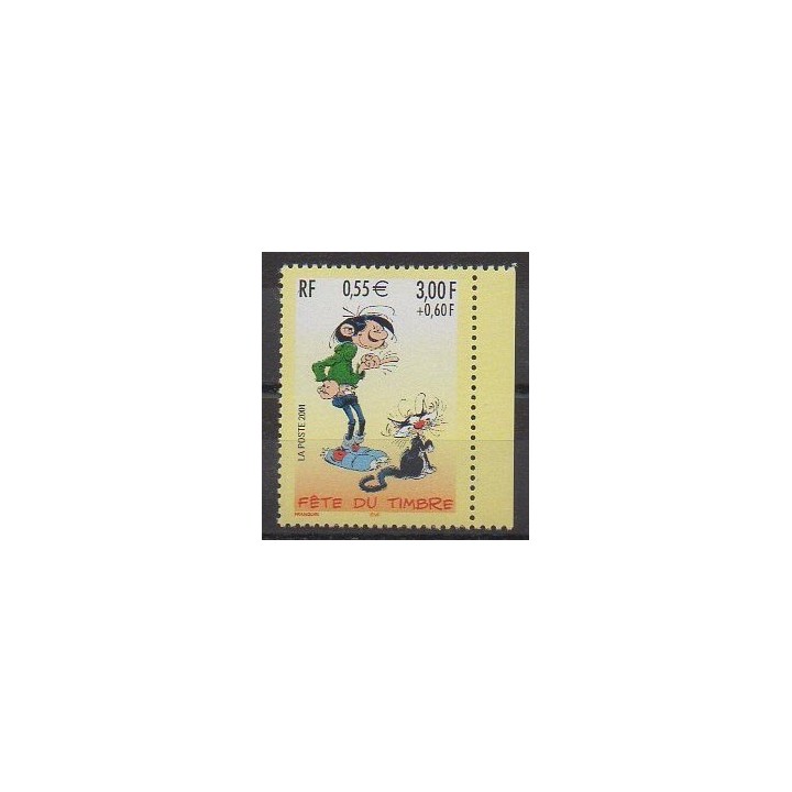 Timbres - France - Poste - 2001 - No 3371 - Dessins Animés - BD