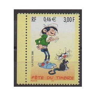 Timbres - France - Poste - 2001 - No 3370a - Dessins Animés - BD