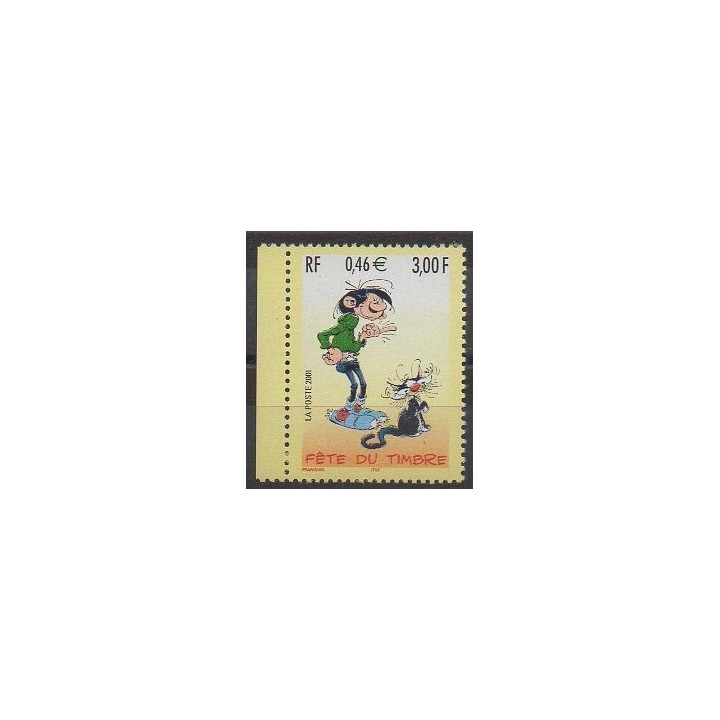 Timbres - France - Poste - 2001 - No 3370a - Dessins Animés - BD