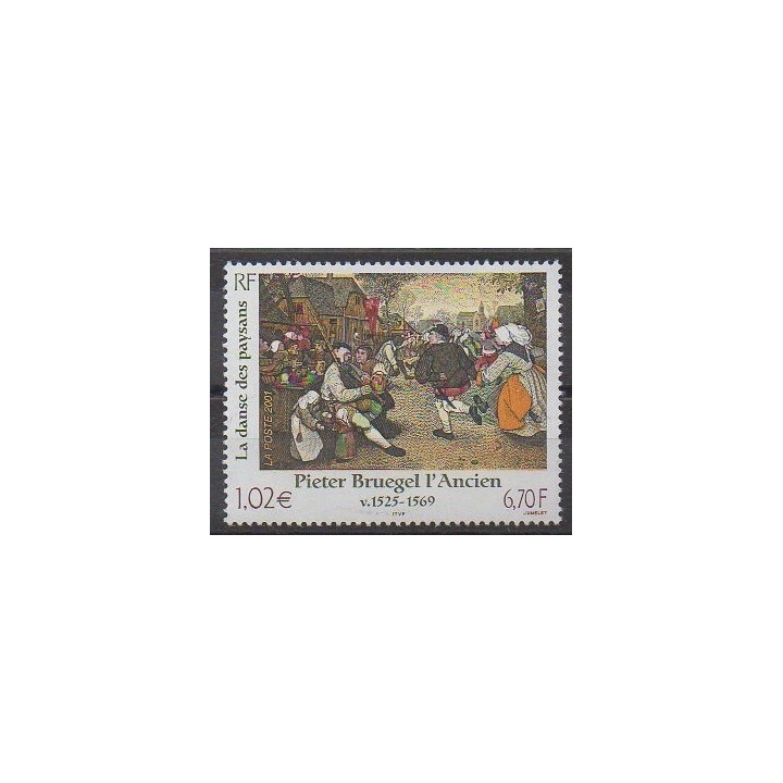 Stamps - France - Poste - 2001 - Nb 3369 - Paintings