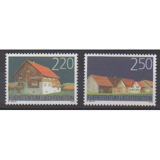 Timbres - Liechtenstein - 2004 - No 1296/1297 - Monuments