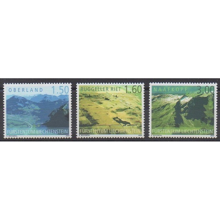 Stamps - Lienchtentein - 2005 - Nb 1338/1340 - Sights