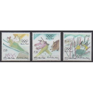 Timbres - Liechtenstein - 2005 - No 1335/1337 - Jeux olympiques d'hiver