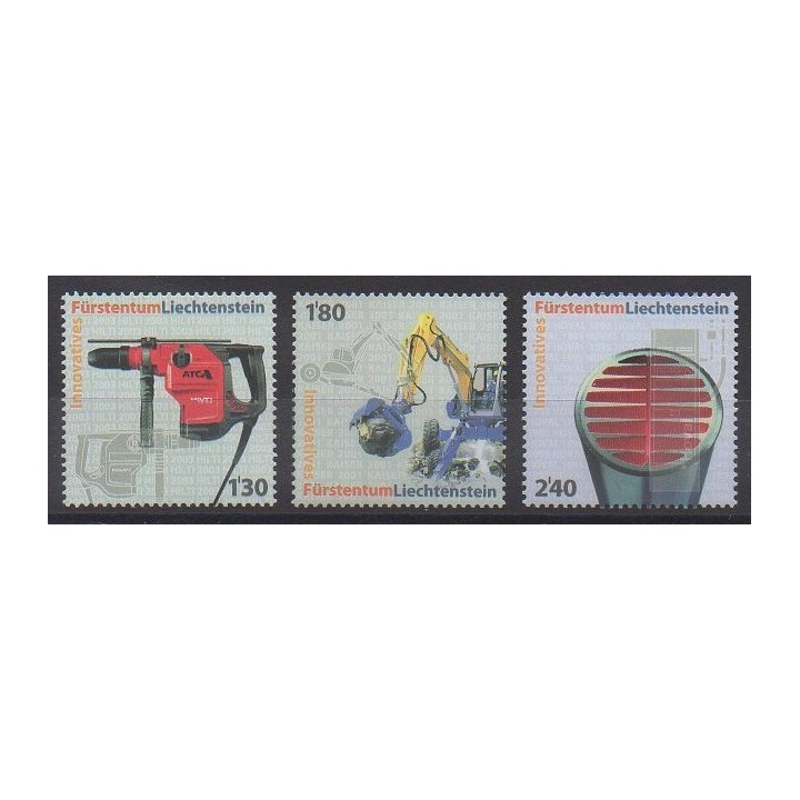 Stamps - Lienchtentein - 2007 - Nb 1395/1397 - Science
