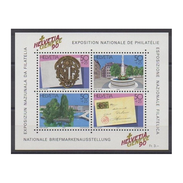 Stamps - Swiss - 1990 - Nb BF26 - Philately