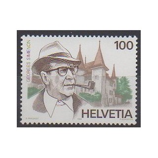 Stamps - Swiss - 1994 - Nb 1463 - Literature