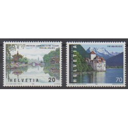 Swiss - 1998 - Nb 1597/1598 - Castles