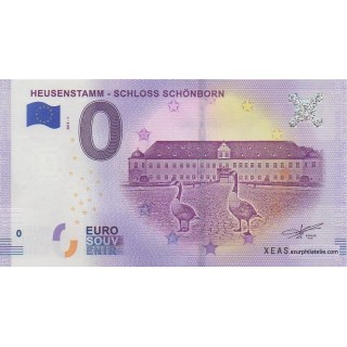 Billet souvenir touristique - 2018-1 - Heusenstamm - Schloss Schonborn - (Hesse)