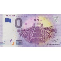 Euro banknote memory - 65 - Pic du Midi - Le Ponton dans Le Ciel - 2018-3