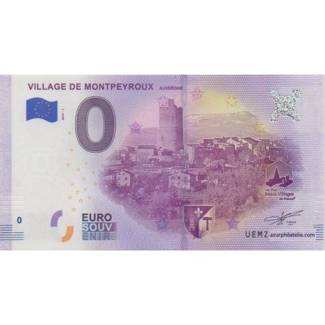 Euro banknote memory - 63 - Village de Montpeyroux - 2018-1