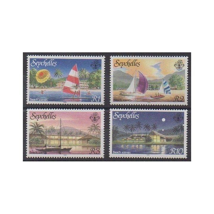 Timbres - Seychelles - 1988 - No 643/646 - Tourisme