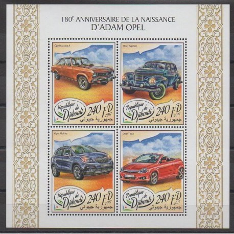 Djibouti - 2017 - Nb 1632/1635 - Cars