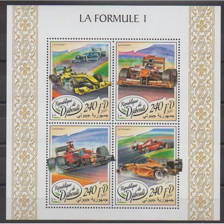 Stamps - Djibouti - 2017 - Nb 1608/1611 - Cars