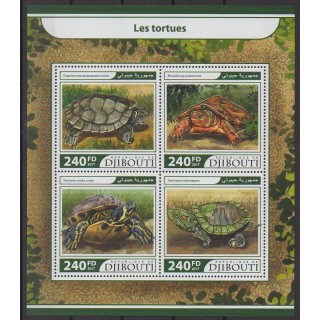 Stamps - Djibouti - 2017 - Nb 1568/1571 - Reptils