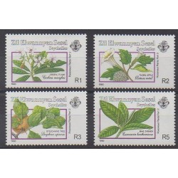 Seychelles Zil Eloigne Sesel - 1990 - Nb 200/203 - Flowers