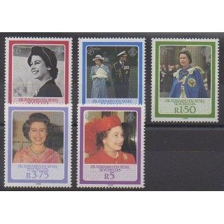 Stamps - Seychelles Zil Eloigne Sesel - 1986 - Nb 127/131 - Royalty