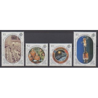 Timbres - Seychelles Zil Eloigne Sesel - 1989 - No 182/185 - Espace