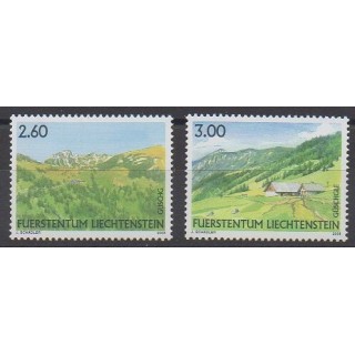 Stamps - Lienchtentein - 2008 - Nb 1414/1415 - Sights