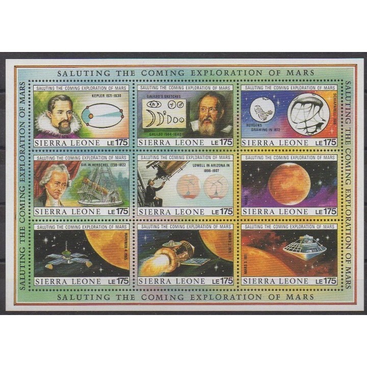 Timbres - Sierra Leone - 1989 - No 1101/1109 - Astronomie