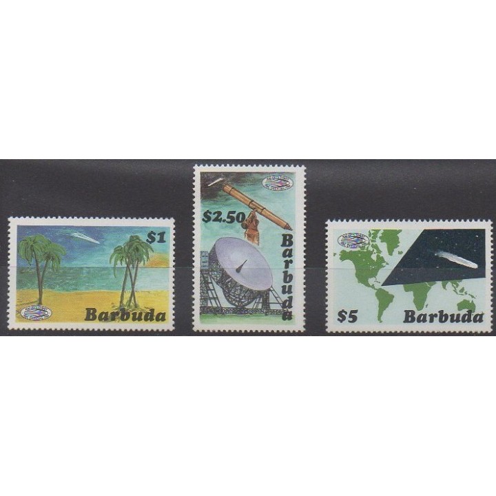 Timbres - Barbuda - 1986 - No 808/810 - Astronomie