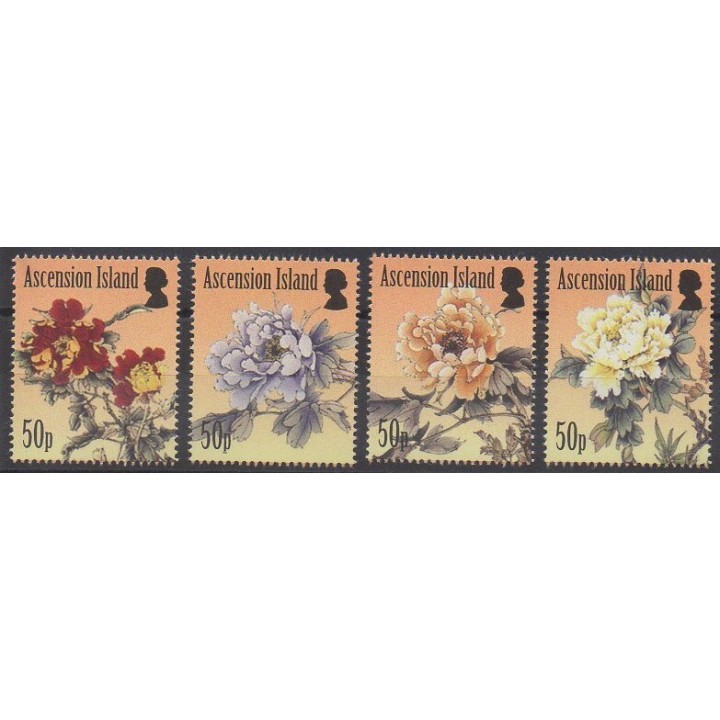 Timbres - Ascension - 2011 - No 1031/1034 - Fleurs